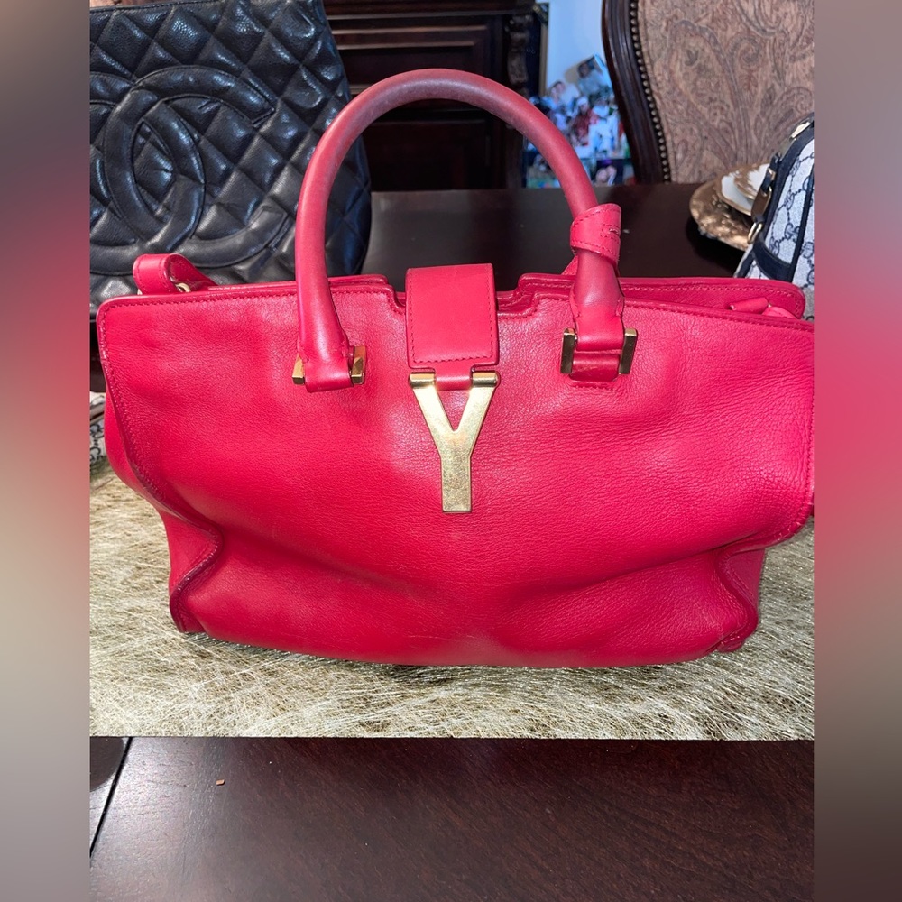 Authentic, Red Yves Saint Laurent Y bag